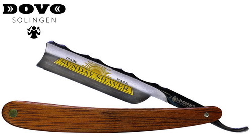 Dovo 91 Sunday Shaver straight razor redwood