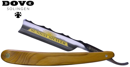 Dovo 91 Sunday Shaver straight razor yew wood